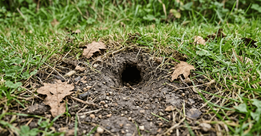 What Do Mouse Holes in the Yard Look Like?